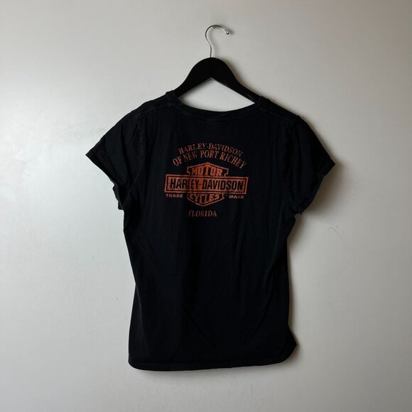 Harley Davidson Florida T Shirt Womens Black Medium M Made In USA Graphic Tee - Picture 12 of 16